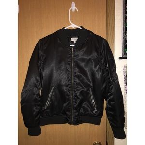 Satin Bomber Jacket From Charlotte Russe